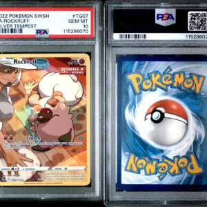 2022 POKEMON SWORD & SHIELD SILVER TEMPEST TG07 FULL ART/ROCKRUFF