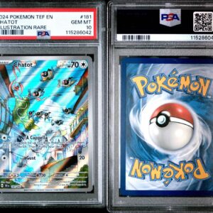 2024 POKEMON TEF EN-TEMPORAL FORCES 181 CHATOT ILLUSTRATION RARE